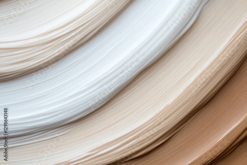 Flowing paint textures blend soft hues, creating an elegant visu photo