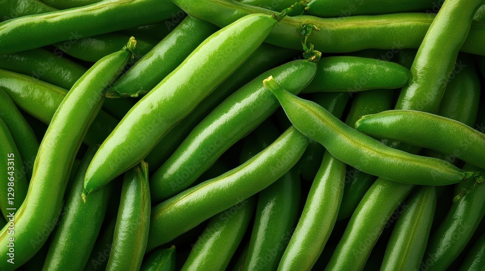 A vibrant close-up image of glossy green beans, emphasizing their rich green tones and shine, symbolizing freshness, health, and the joys of cooking. A vibrant close-up image of glossy green beans, emphasizing their rich green tones and shine, symbolizing freshness, health, and the joys of cooking.