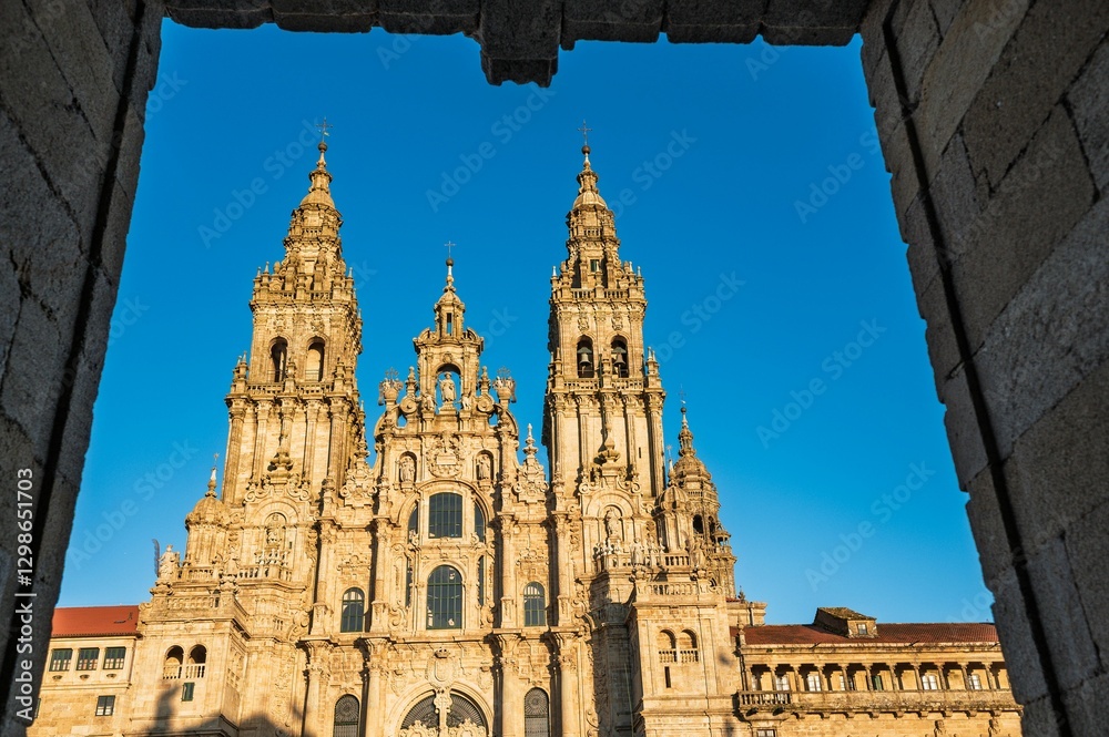 Fototapeta premium Santiago de Compostela Cathedral Facade