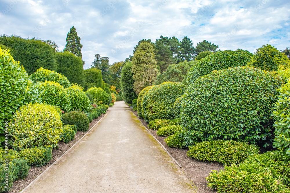 Exploring the grounds and gardens at Brodsworth Hall and Gardens near Doncaster, UK. Exploring the grounds and gardens at Brodsworth Hall and Gardens near Doncaster, UK.