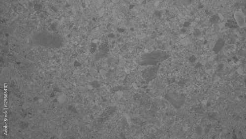 Gray grey anthracite dark natural tile stone wall floor background banner panorama, italian venetian ceppo di gré, terrazzo, matt pithy stone texture