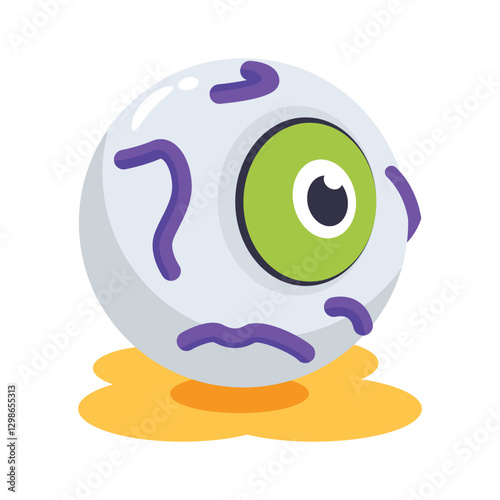 Here is a handy 3d icon showing spooky dead eyeball