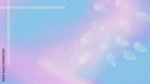 Abstract pink blue gradient background with grain texture