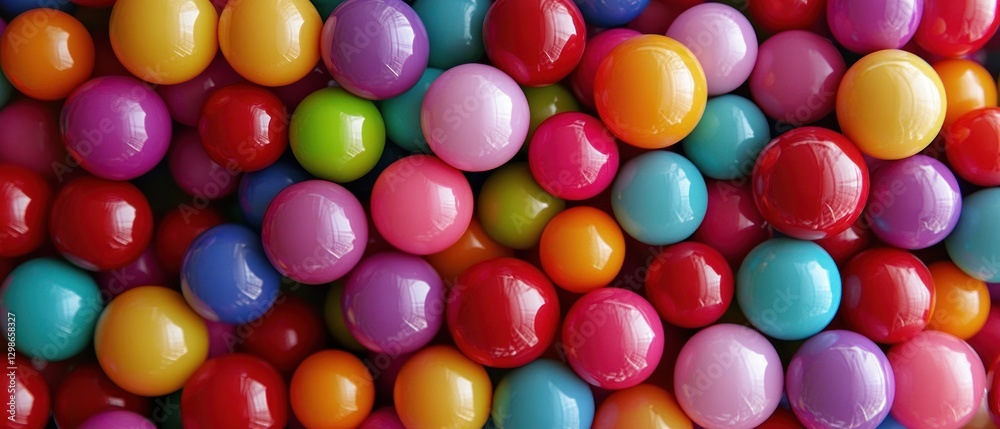 A Close-Up of Vibrant Colored Spheres A Close-Up of Vibrant Colored Spheres