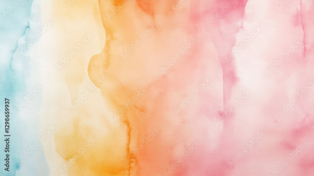 Naklejka premium soft feel watercolor bleed