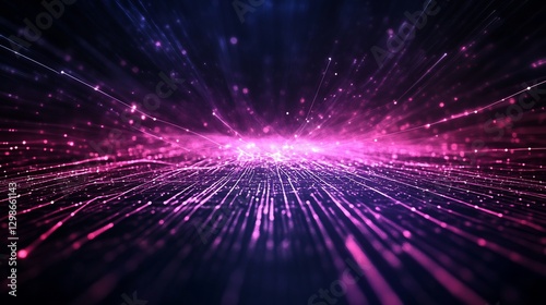 neon cyber web futuristic light trails