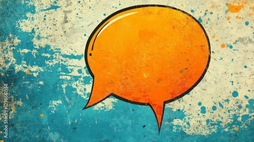 Colorful Speech Bubble Design photo