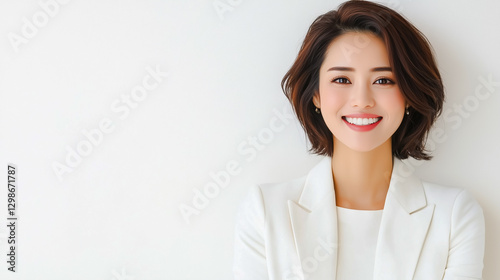 白いジャケットを着た若いアジア人女性のポートレート Free Download 白いジャケットを着た若いアジア人女性のポートレート - GFXLoad
