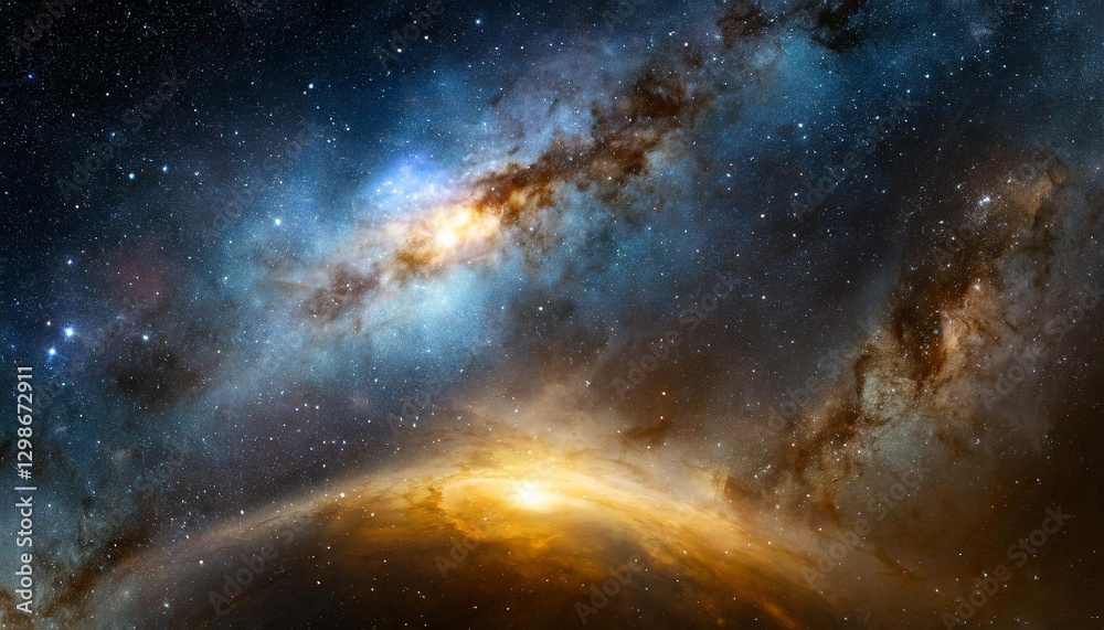 Fototapeta premium space galaxy in space