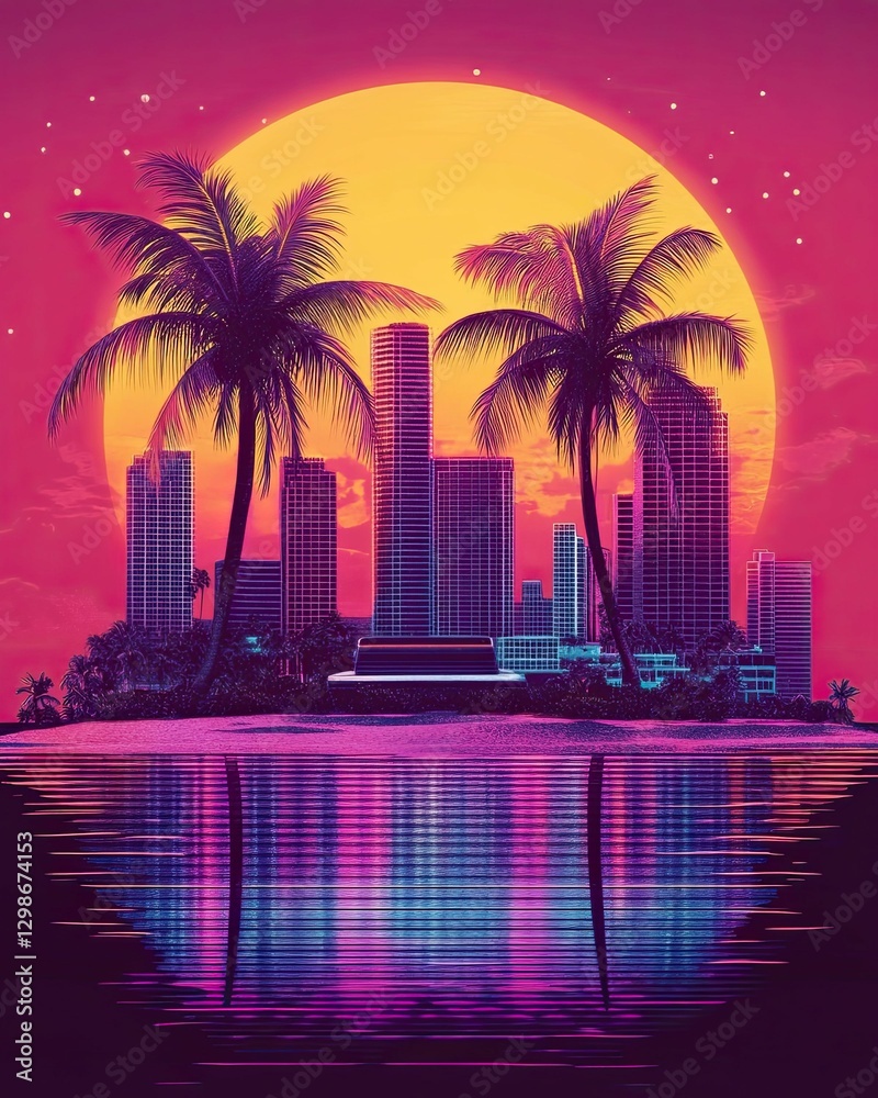 Obraz premium summer-themed shirt designs