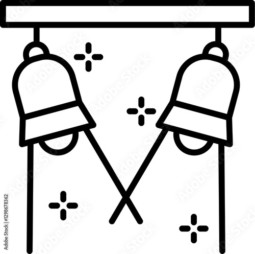 Spotlights Icon Vector Element