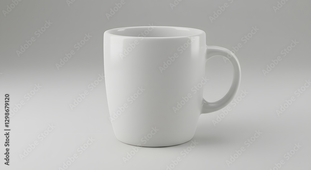 Obraz premium empty white cup