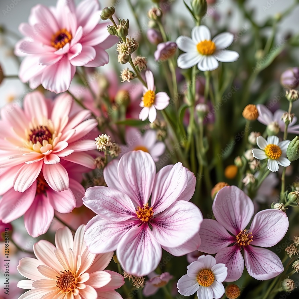 Springtime Floral and Herb Display for Mother's Day Celebration Springtime Floral and Herb Display for Mother's Day Celebration