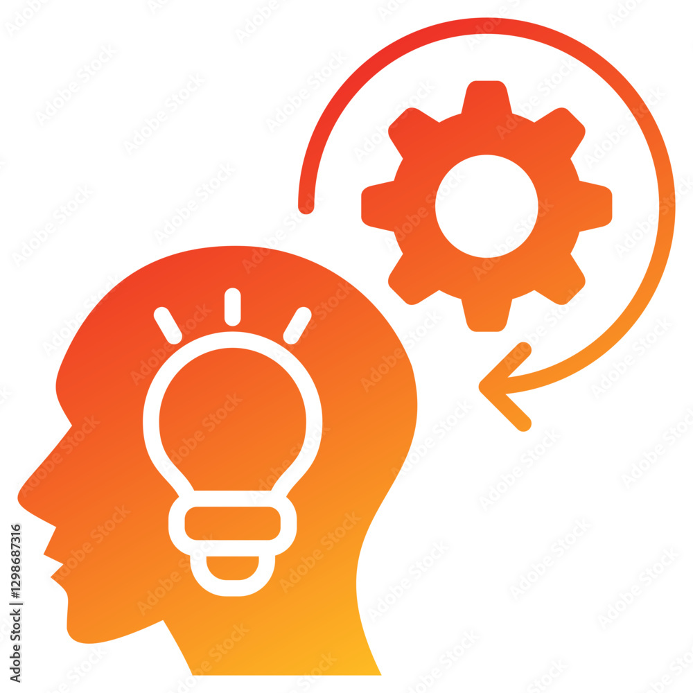 Innovation Glyph Gradient Icon Innovation Glyph Gradient Icon