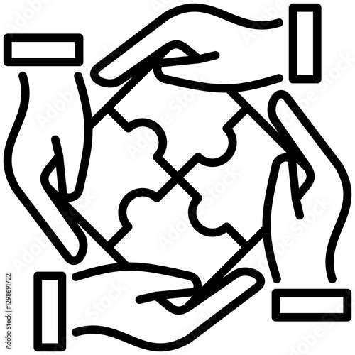 Collaboration Line Icon