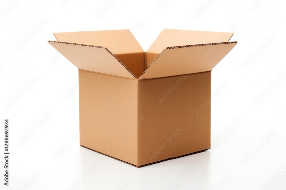 Cardboard box carton white background delivering. Cardboard box carton white background delivering.