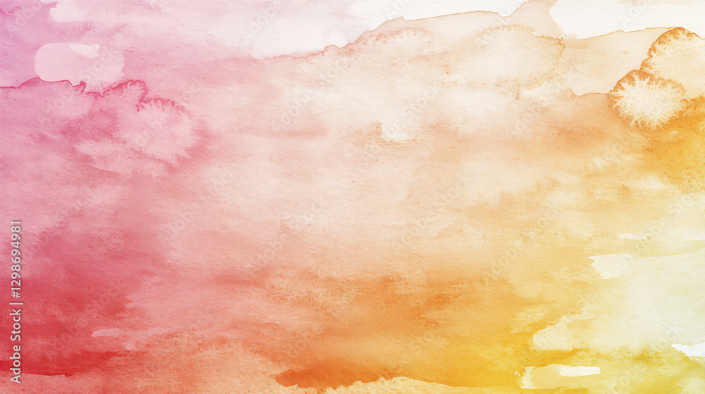 Obraz premium warm organic watercolor bleed