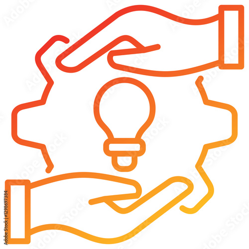 Initiative Line Gradient Icon