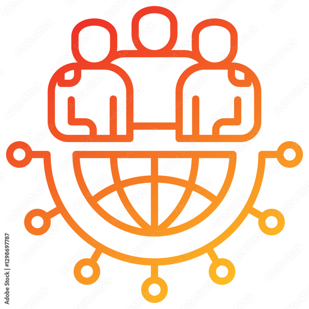 Cultural Sensitivity Line Gradient Icon Cultural Sensitivity Line Gradient Icon
