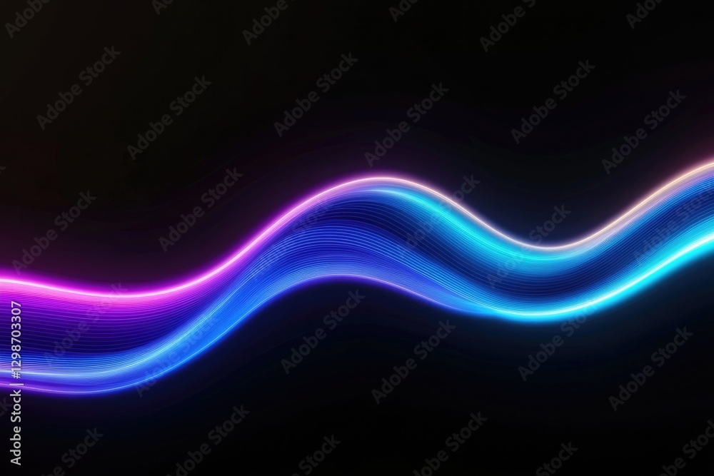 Fluid lines in vibrant colors create mesmerizing visual rhythm a Fluid lines in vibrant colors create mesmerizing visual rhythm a