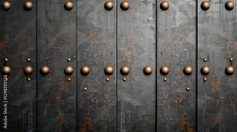 Rusty metal door panels industrial setting close-up photography urban environment textured viewpoint Rusty metal door panels industrial setting close-up photography urban environment textured viewpoint