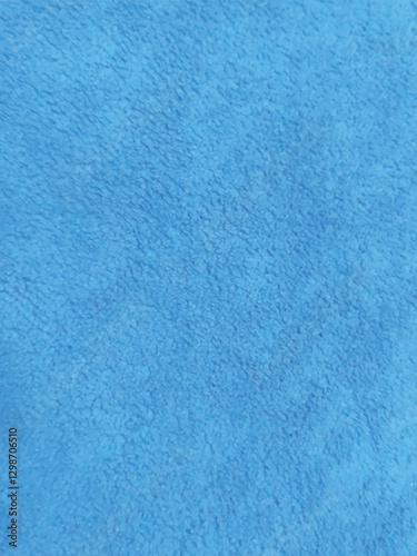 Vibrant Blue Soft Microfiber Texture Vector Background – Cozy, Plush, and High-Quality Fabric Surface for Design, Branding, and Digital Art - EPS