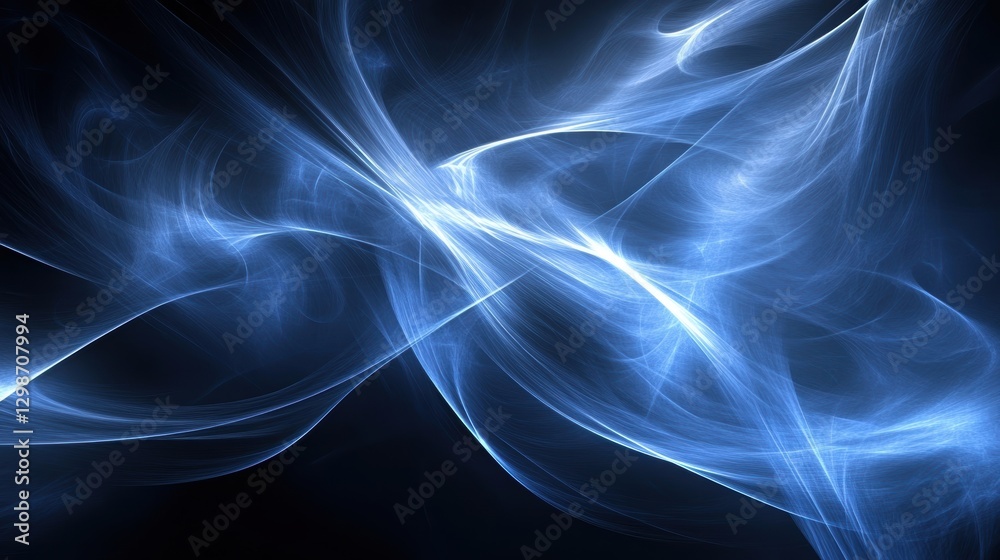 Obraz premium abstract blue energy flow background