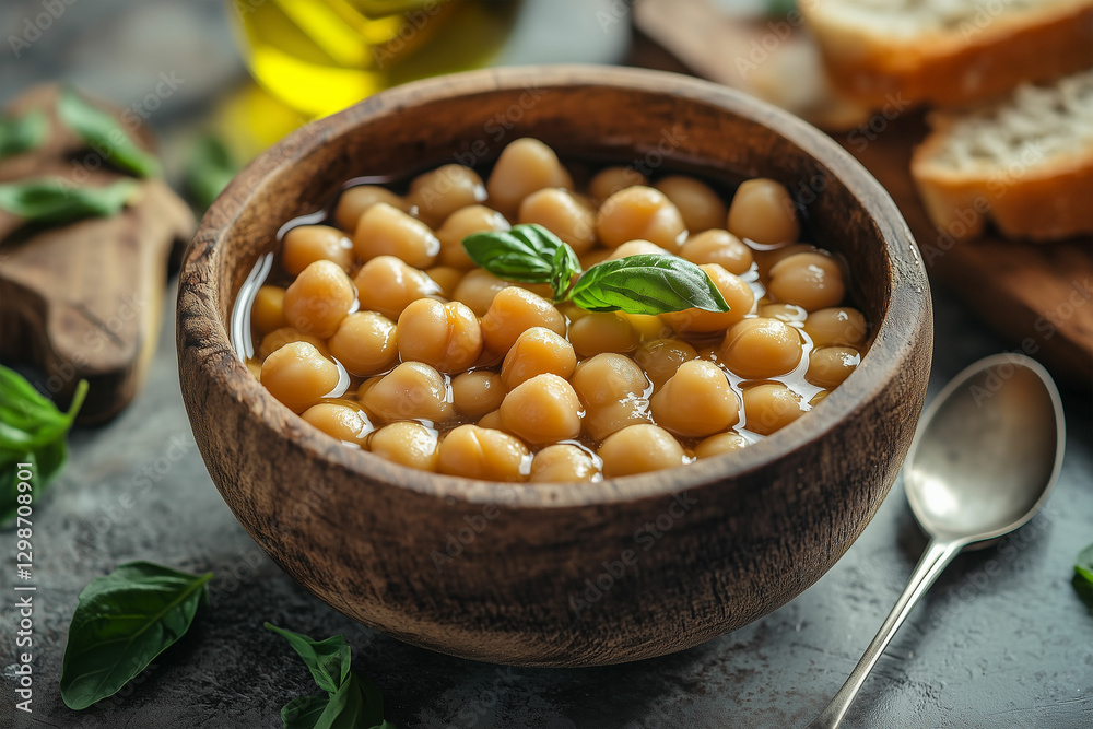 Rustic Chickpea Puree with Basil & Olive Rustic Chickpea Puree with Basil & Olive