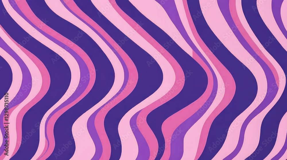 Abstract Wavy Lines Purple Pink Background Retro Design Abstract Wavy Lines Purple Pink Background Retro Design