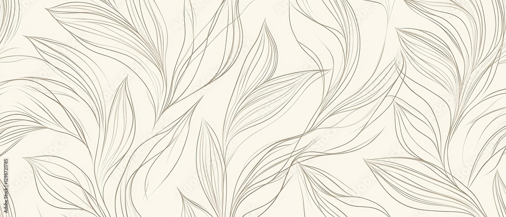 Floral pattern background design with elegant leaves, minimalistic art style, modern interior decor, nature-inspired aesthetics, seamless wallpaper texture. Floral pattern background design with elegant leaves, minimalistic art style, modern interior decor, nature-inspired aesthetics, seamless wallpaper texture.