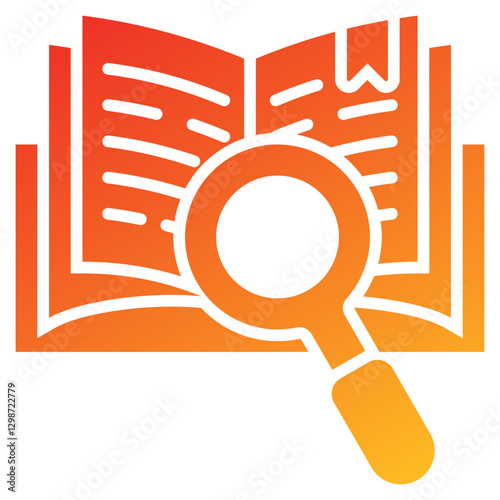 Observation Glyph Gradient Icon
