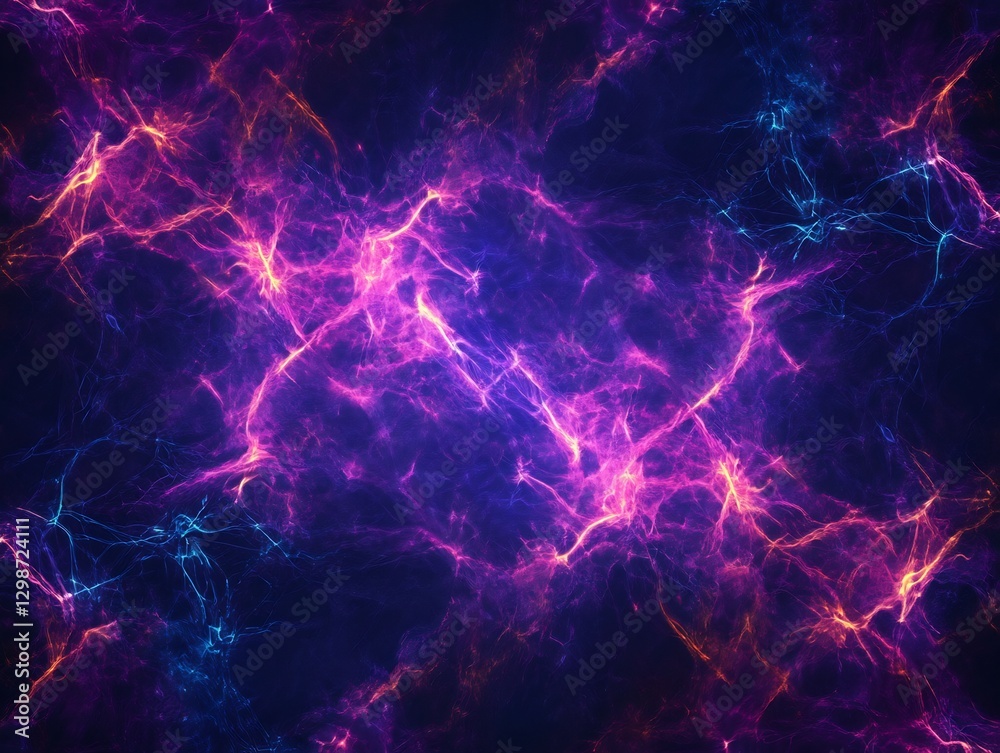 Fototapeta premium futuristic neon cyber grid energy flows