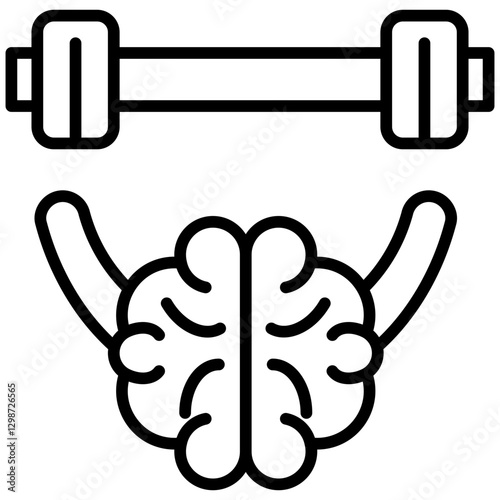 Brain Training Line Icon