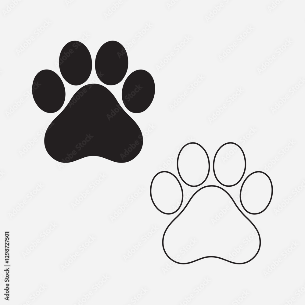 Discover a sleek and minimalist vector line art of a paw. Featuring smooth, clean black lines on a white background, perfect for logos, tattoos, and digital designs. Discover a sleek and minimalist vector line art of a paw. Featuring smooth, clean black lines on a white background, perfect for logos, tattoos, and digital designs.