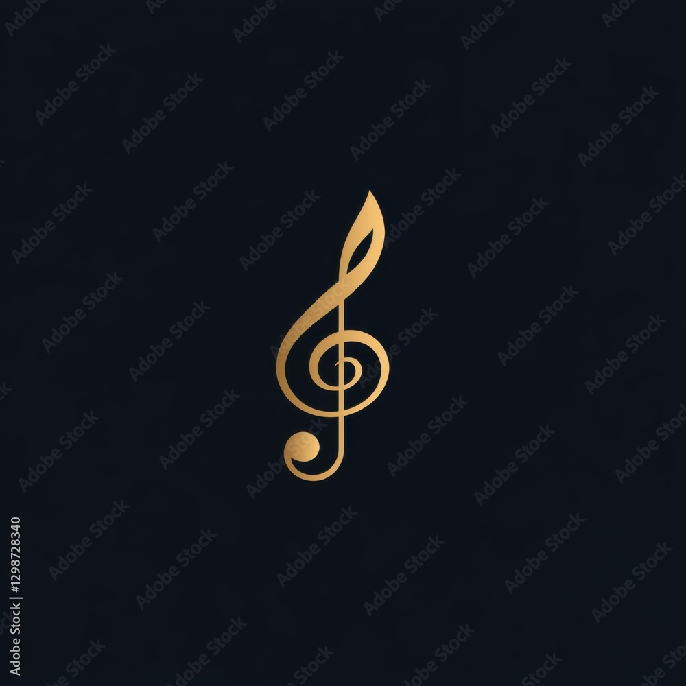 Sophisticated vector logo, symphony black and gold, elegant corporate branding, harmony and artistic expression Sophisticated vector logo, symphony black and gold, elegant corporate branding, harmony and artistic expression