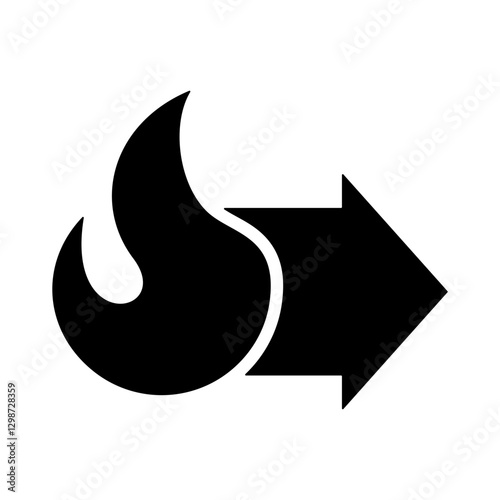 Wildfire Evacuation Icon