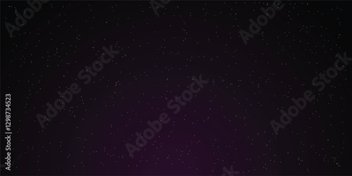 Gradient abstract constellation dark space speckled night sky filled with tiny white stars on black.