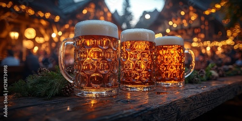 Bavarian Celebration with Beer and Music
