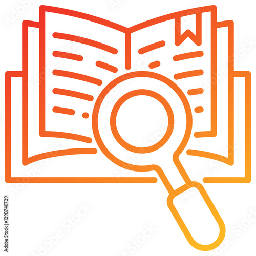 Observation Line Gradient Icon