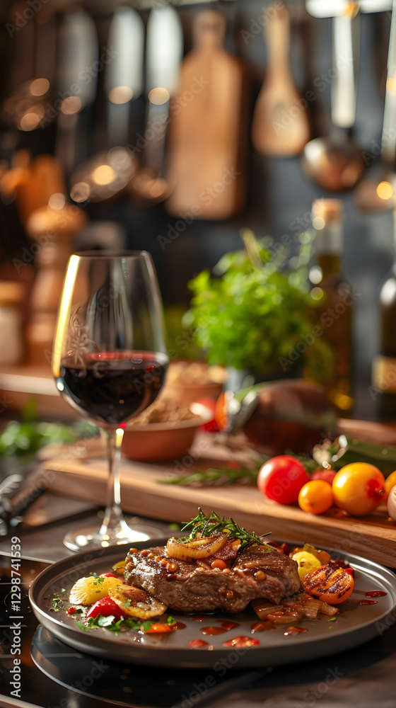 The Artistry of Gourmet Cooking: Steak Dinner in a Professional Kitchen The Artistry of Gourmet Cooking: Steak Dinner in a Professional Kitchen