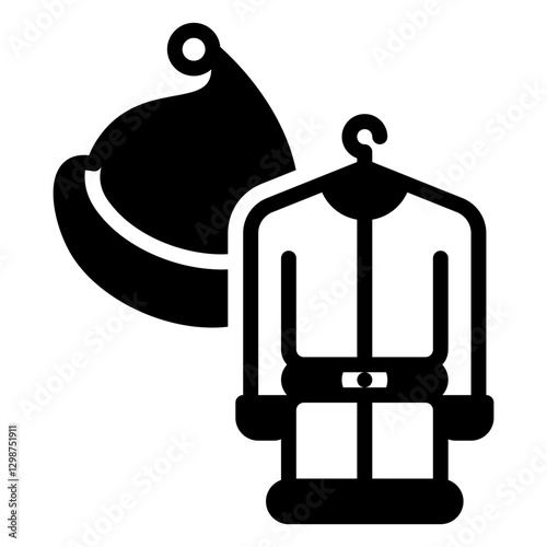 costume icon, glyph icon style
