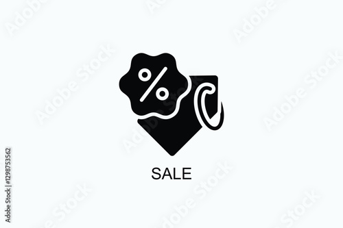 Sale Icon Or Logo Isolated Vector Illustration