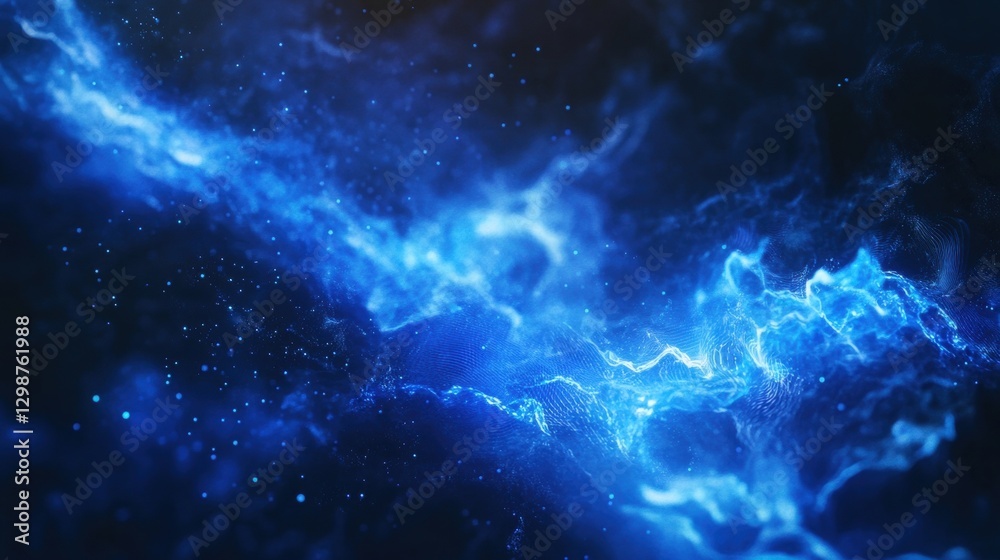 Fototapeta premium abstract blue energy wave background