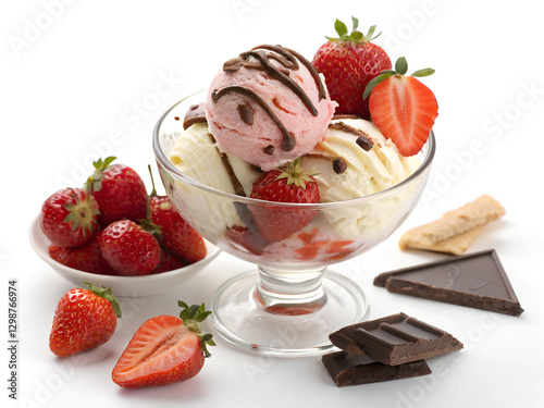 dessert - strawberry ice cream