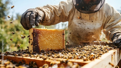 beekeeper at work
