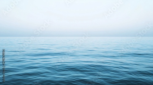 Wallpaper Mural Very calm ocean water background with foggy weather Torontodigital.ca