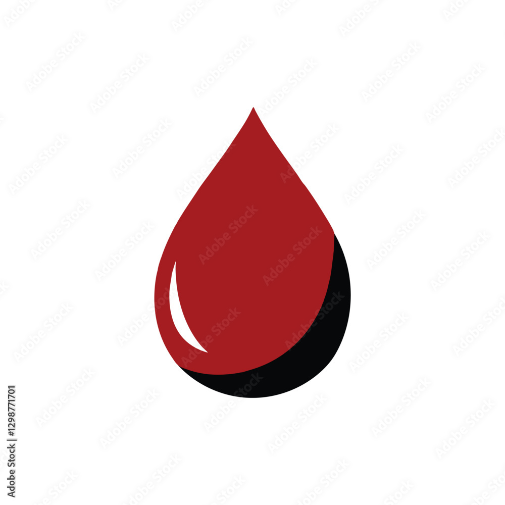 Red blood drop vector Red blood drop vector