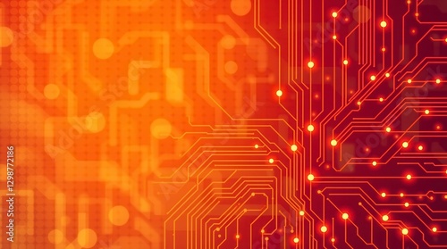 Tech Circuit Board Glow