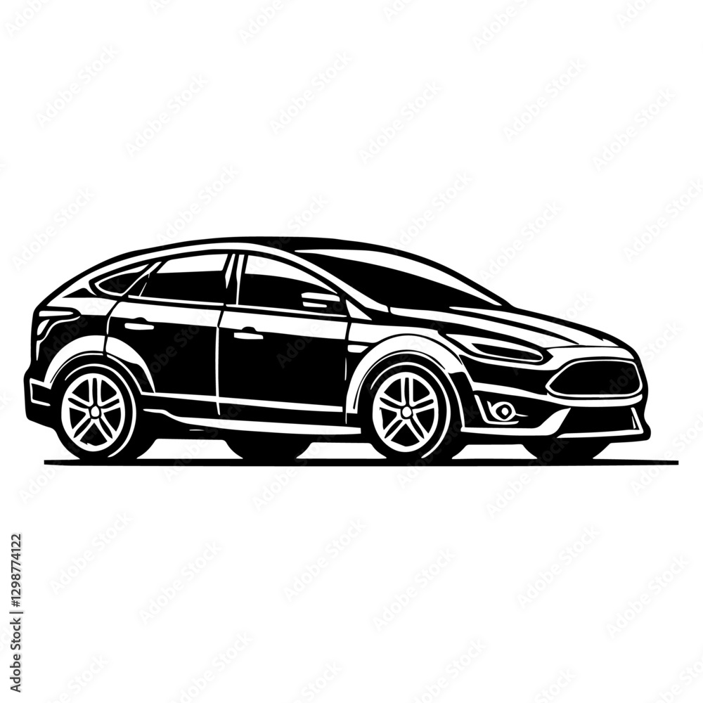 Naklejka premium vector illustration of a car