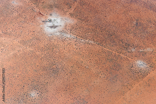 farm in Kalahari desert countryside, near Kirschenberg, Namibia photo